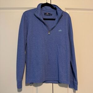 Men's Vineyard Vines MVY Island Blue Quarter Zip Sweater Sz Small
